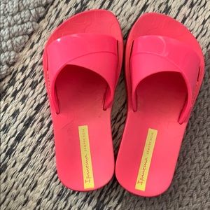 Hot pink toddler slides